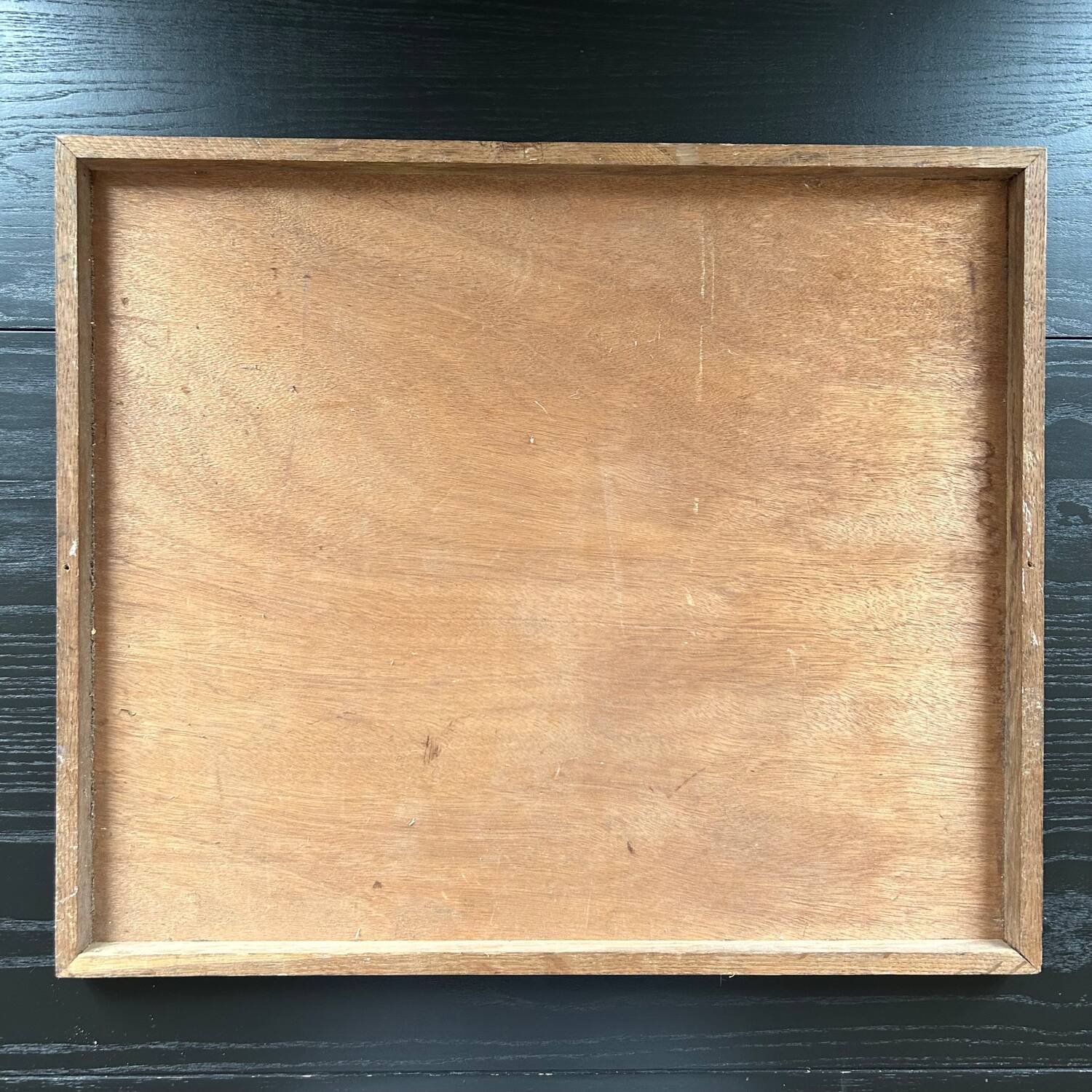 Antique painting of a lake and mountain landscape