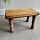 Small bench / wooden stool (bobbin decor) I