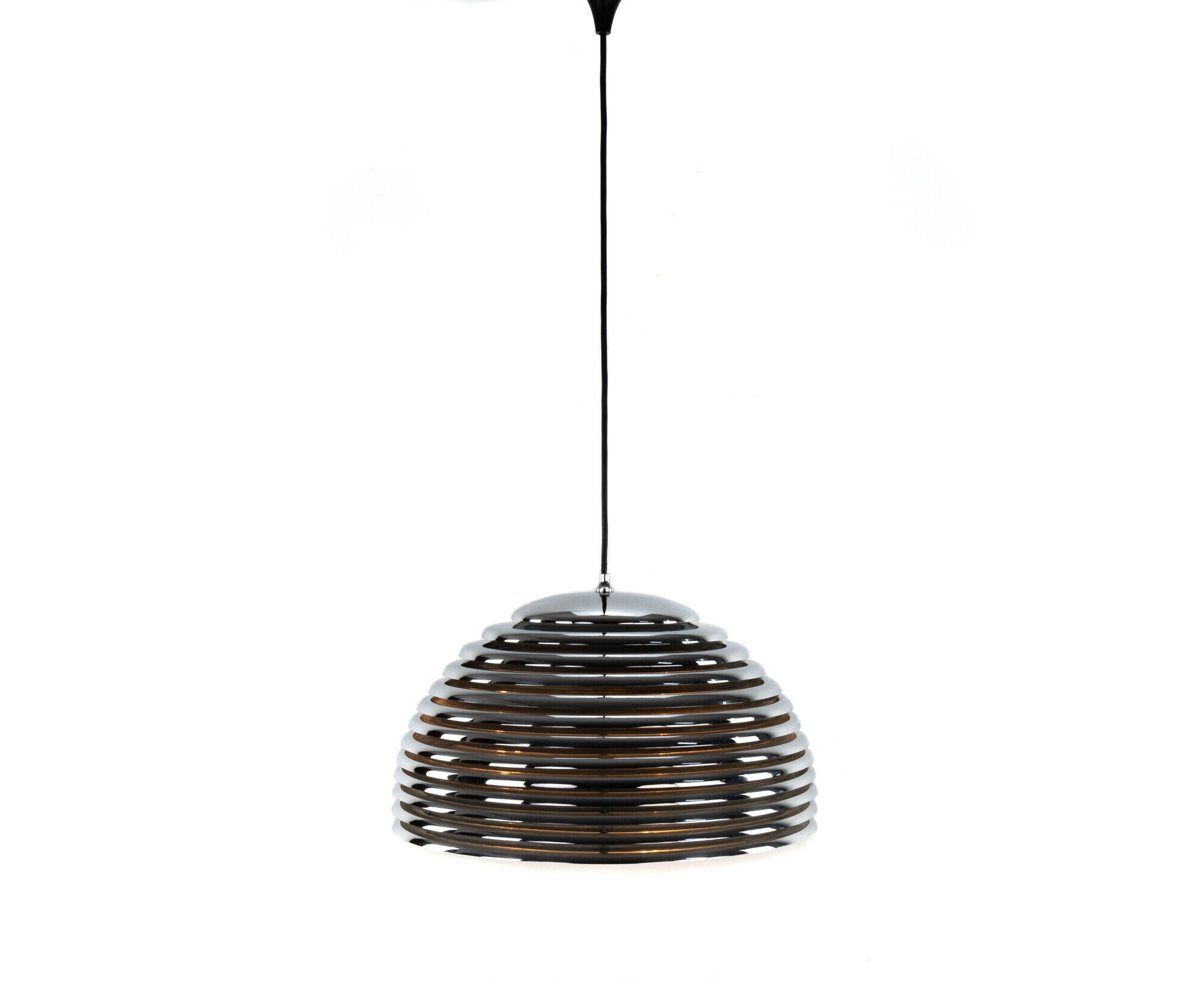 Large Kazuo Motozawa Space Age Chrome Saturno Chandelier for Staff, Germany 1972