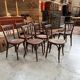 Suite of 9 bistro chairs from the early 20th century