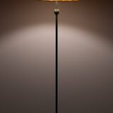 Classic Green color wooden floor lamp 1950s France