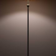 Classic Green color wooden floor lamp 1950s France