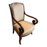 Empire style mahogany armchair