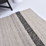 Beige black kilim rugs, runner kilim turkish, hand made wool kilim rug