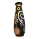 monumental terracotta vase, lacquered and enameled