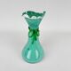Vase en verre artistique fait main des années 1970