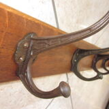 Bistro coat rack has 6 cast iron pads