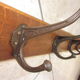 Bistro coat rack has 6 cast iron pads