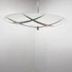 Mid Century Glass Pendant by Napako, Czechoslovakia, 1960's, Marked