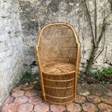 Vintage rattan armchair