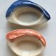 Set of 2 fish and crayfish cassolettes Charles Armand