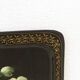 Black lacquered sheet metal tray