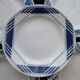 Set de 5 assiettes plates faïence de St Amand 2 modèles différents