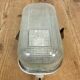 Industrial White Porcelain Wall Light with Ribbed Glass, 1970s