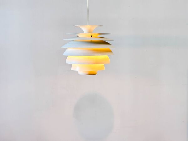 Chandelier de Barcelone 1970 par Bent Karlby pour Lyfa