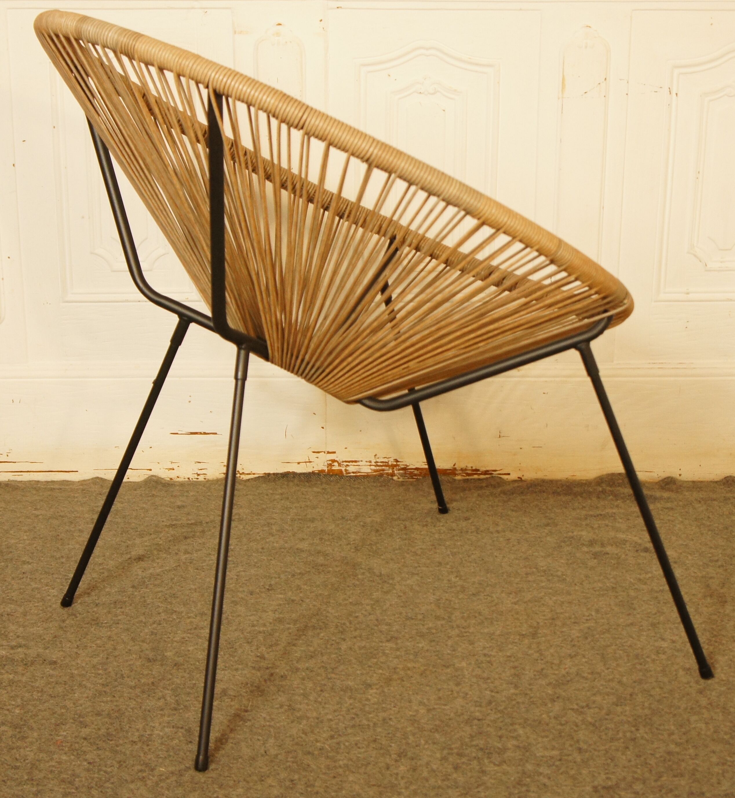 Armchair Acapulco scoubidou vintage