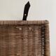 Set of two large trunks, vintage wicker storage chests