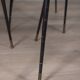 SET OF 6 VINTAGE 1960S METAL AND LEATHER CHAIRS, ITALIAN DESIGN