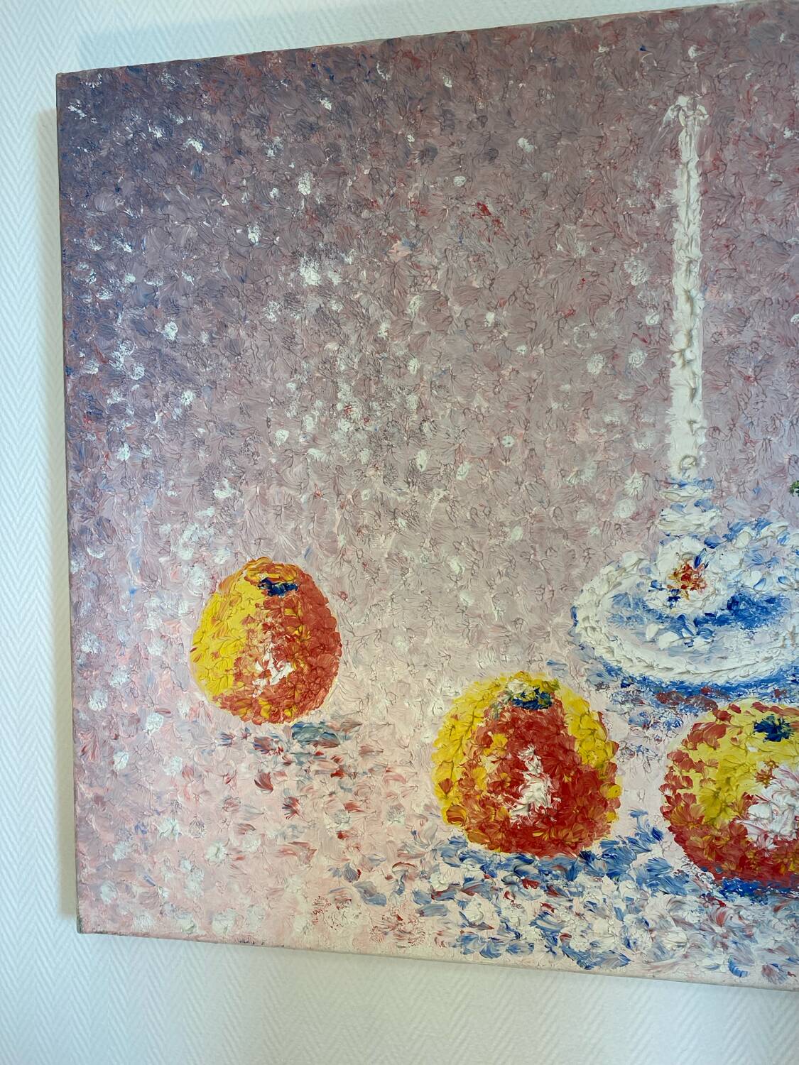 Still life with fruits and flowers Ae Garrec