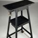 Sculpture pedestal column black
