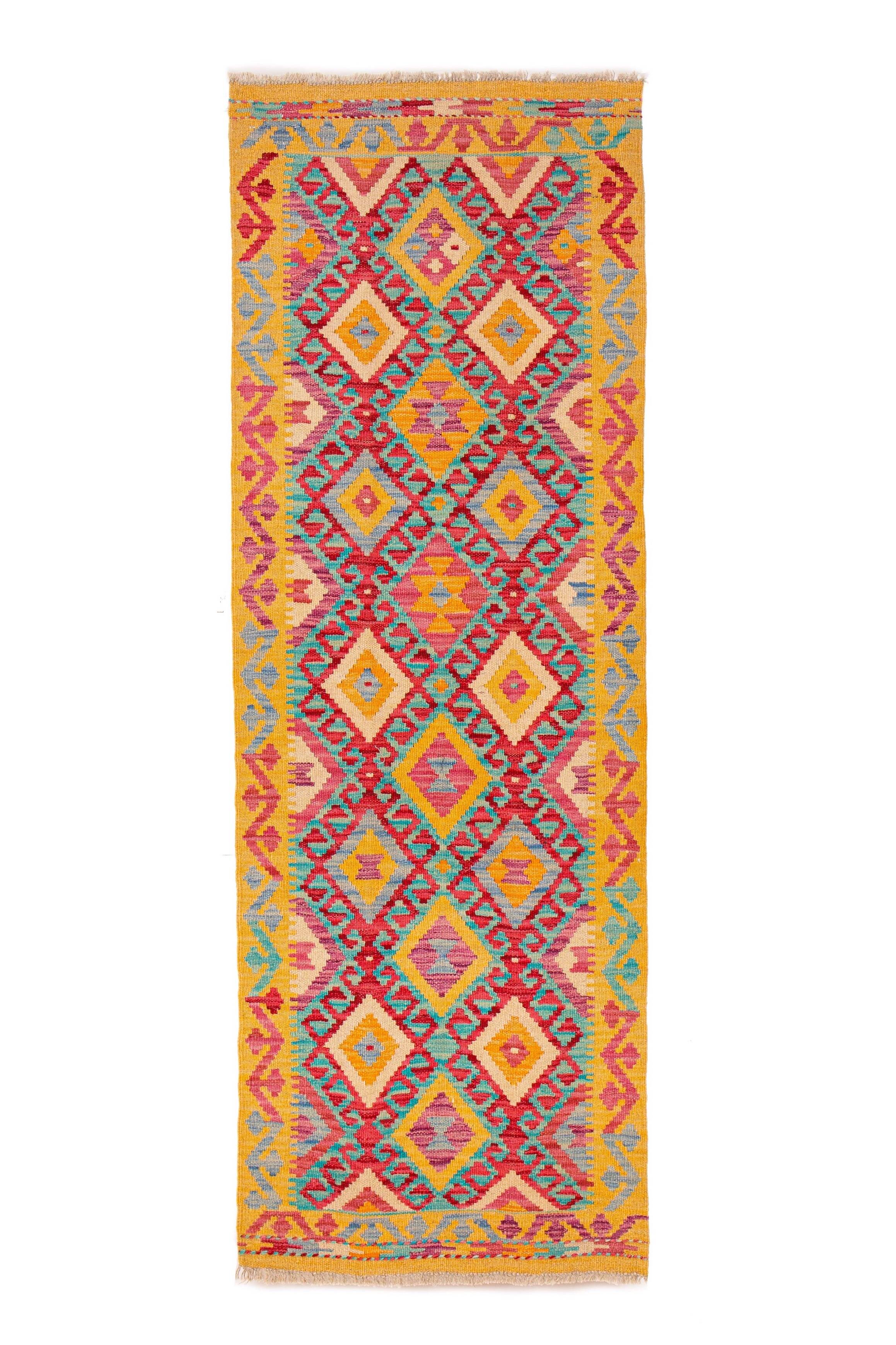 Afghan Pashtun Kilim Runner 186 x 66 cm