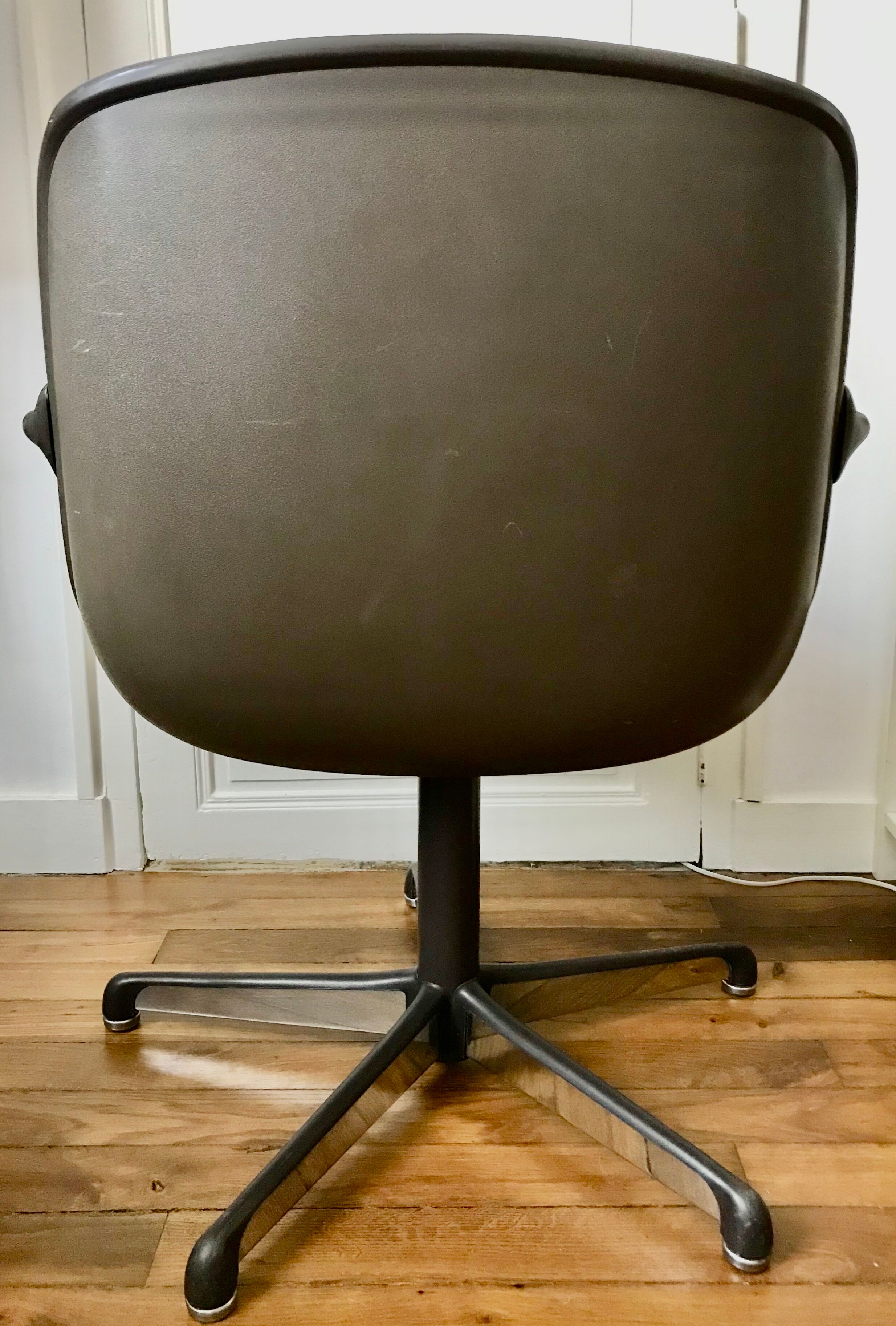 Vintage orange office chairs for Comforto 1980