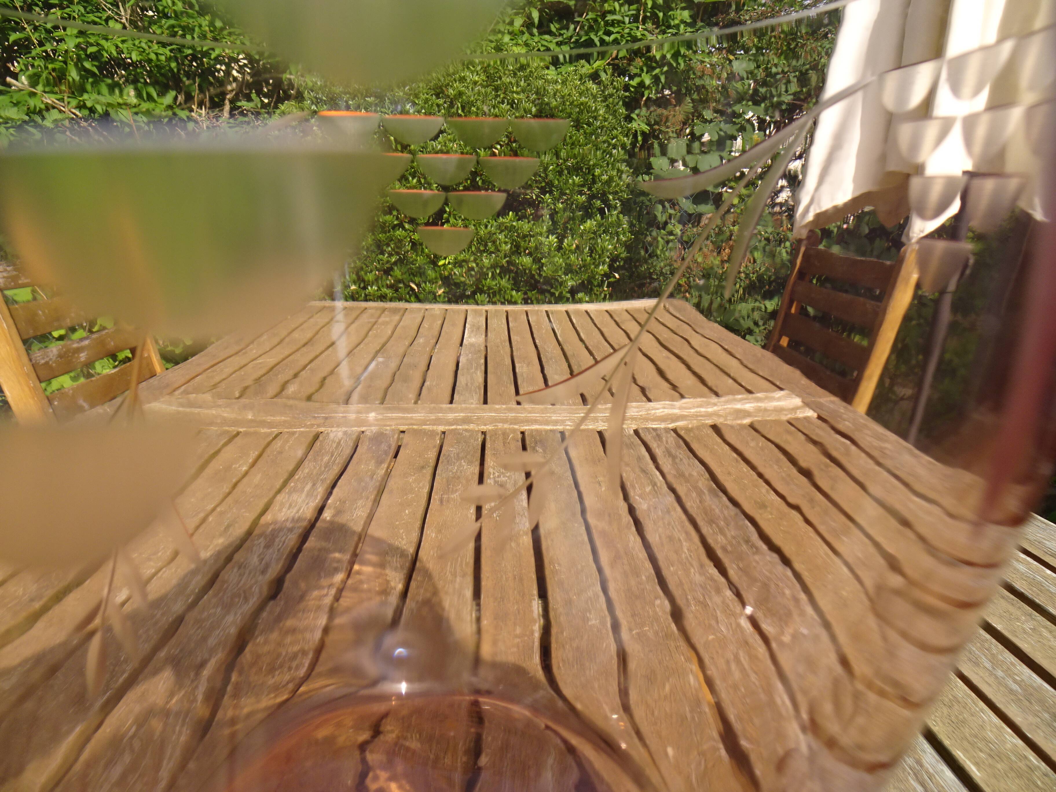 Bohemian glass vase years 40