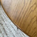 1950s round oak table
