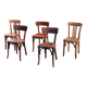 Set of 5 Stella Thonet bistro chairs from the 1950s