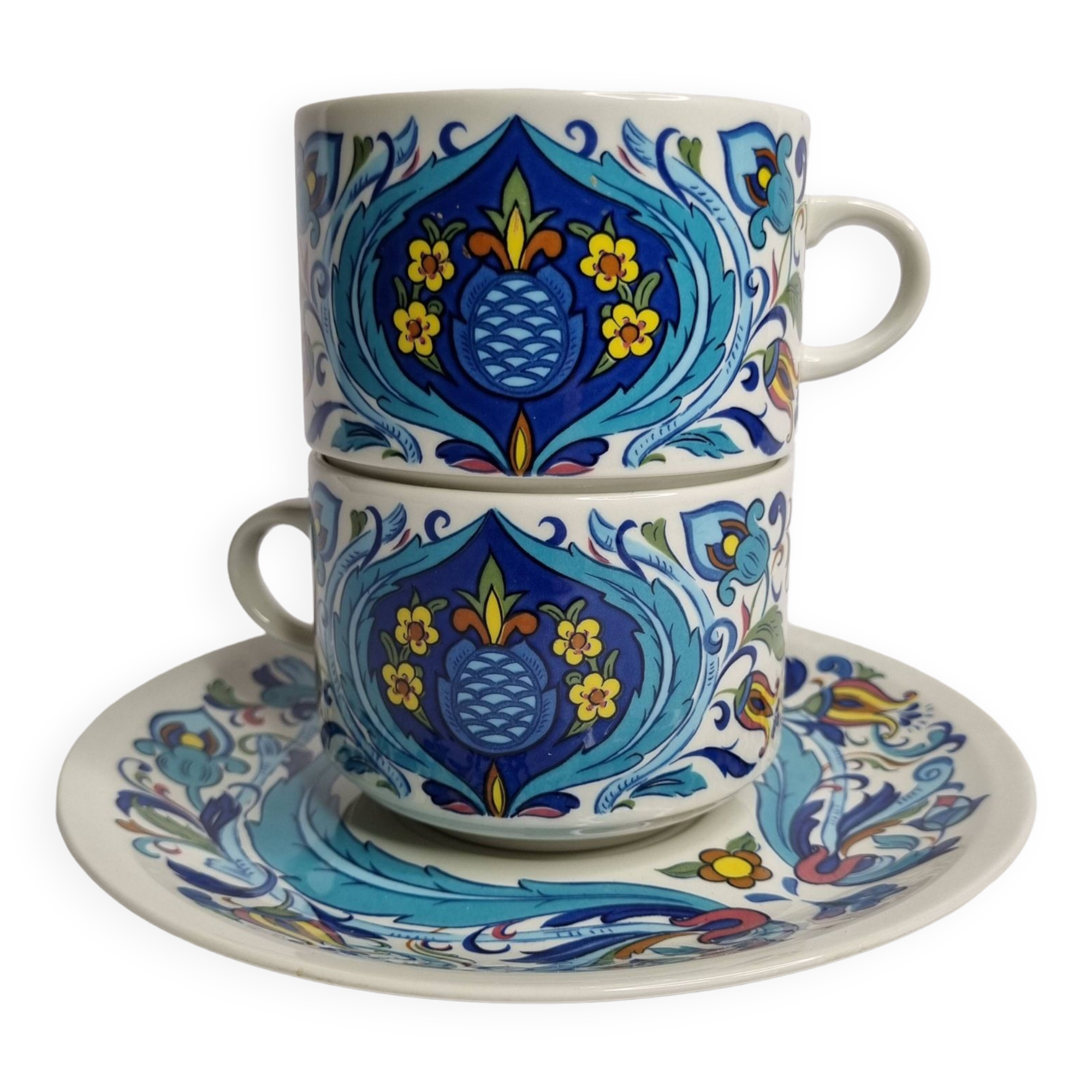 Chocolate cups, Izmir, Villeroy and Boch, 70s