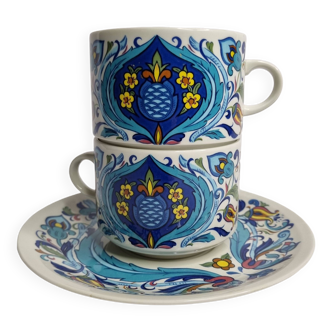 Chocolate cups, Izmir, Villeroy and Boch, 70s