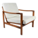 Original Baczyk Scandinavian armchair, 1960s, renovation, teak.