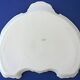 Plateau à courrier ou à carte de visite en porcelaine blanche de Limoges à bords chantournés