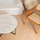 Ibiza white marble circular coffee table - 90 cm D
