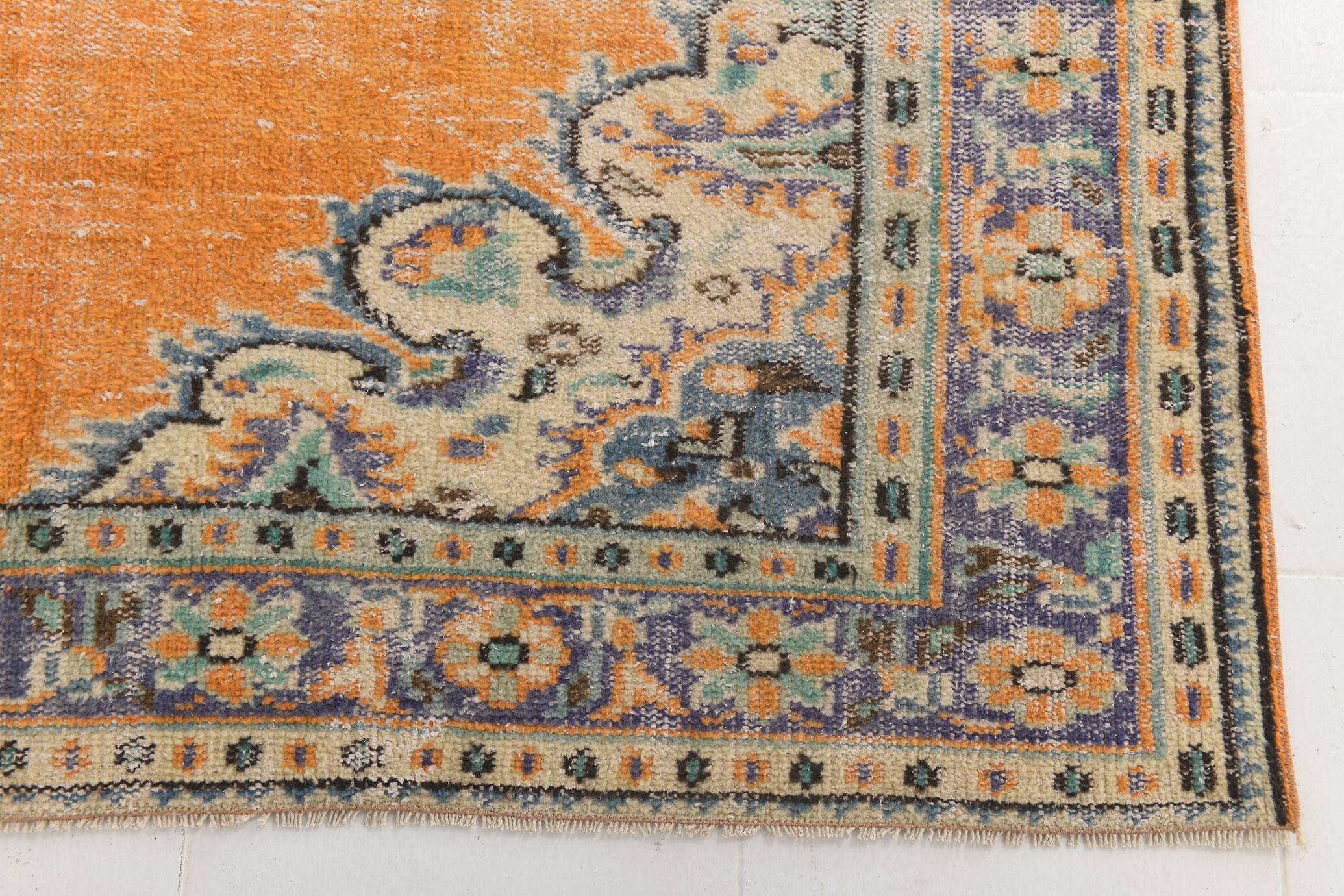 7x10 Vintage Geometric Style Traditional Orientel Carpet, 200x298 Cm