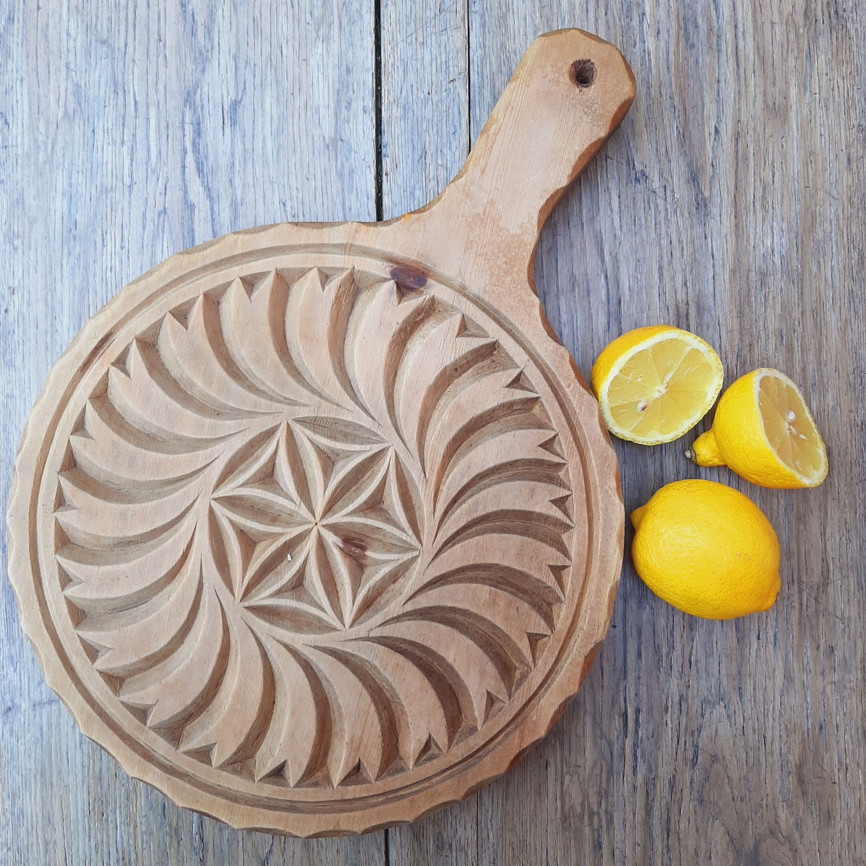 Vintage chiseled wood trivia