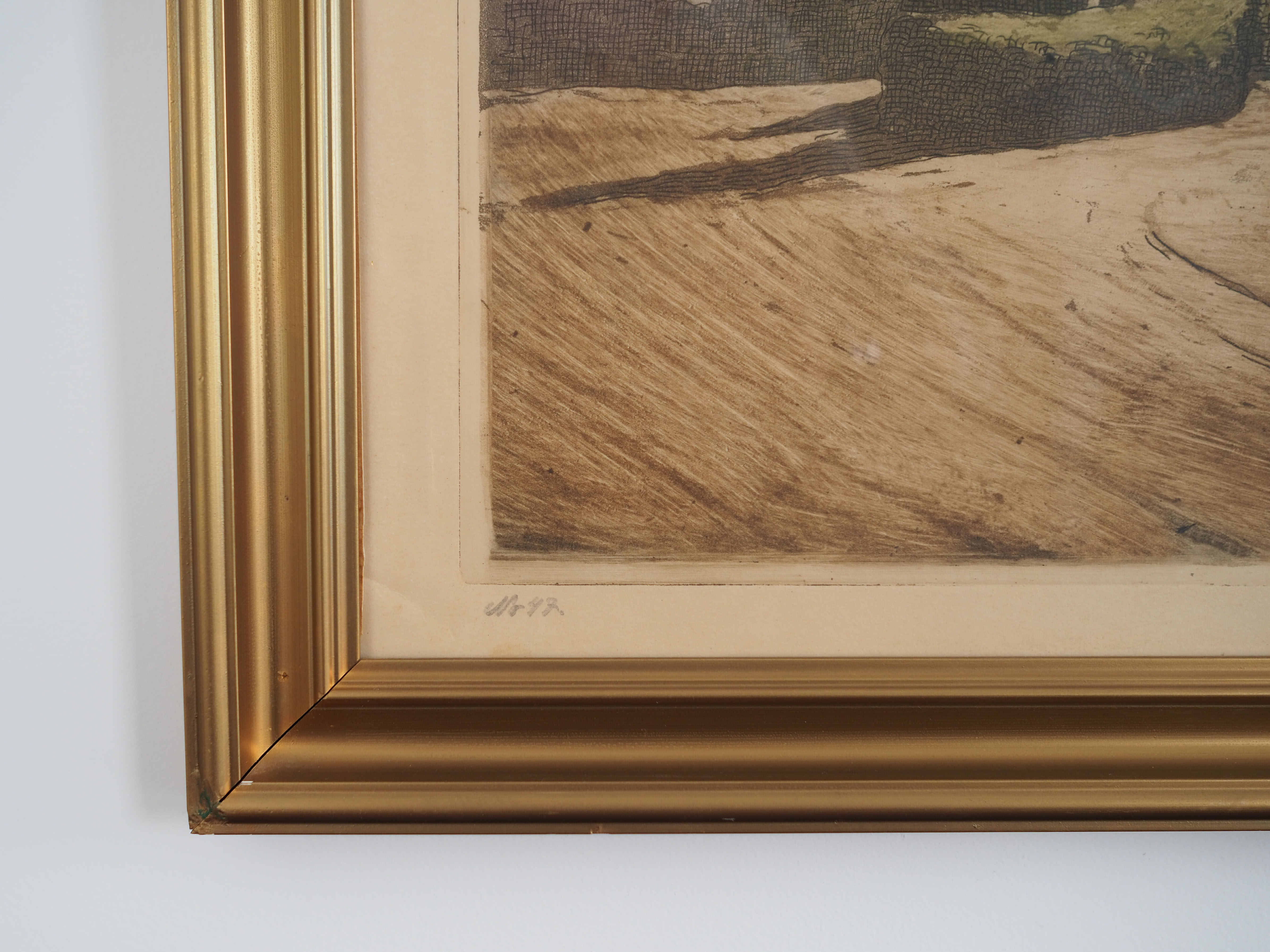 Peinture « The Windmill », design scandinave, années 1970