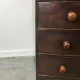 Antique Mahogany Bow Front Chest of 3 Drawers Georgian c1800-1830 Splay Fee