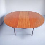 Vintage round teak table from the 60s