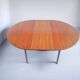 Vintage round teak table from the 60s