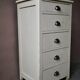 Small wooden chest of drawers vintage retro patinated bohemian 1950s