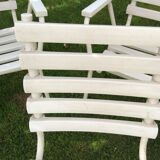 4 garden armchairs