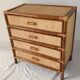 Rattan chest of drawers 4 drawers