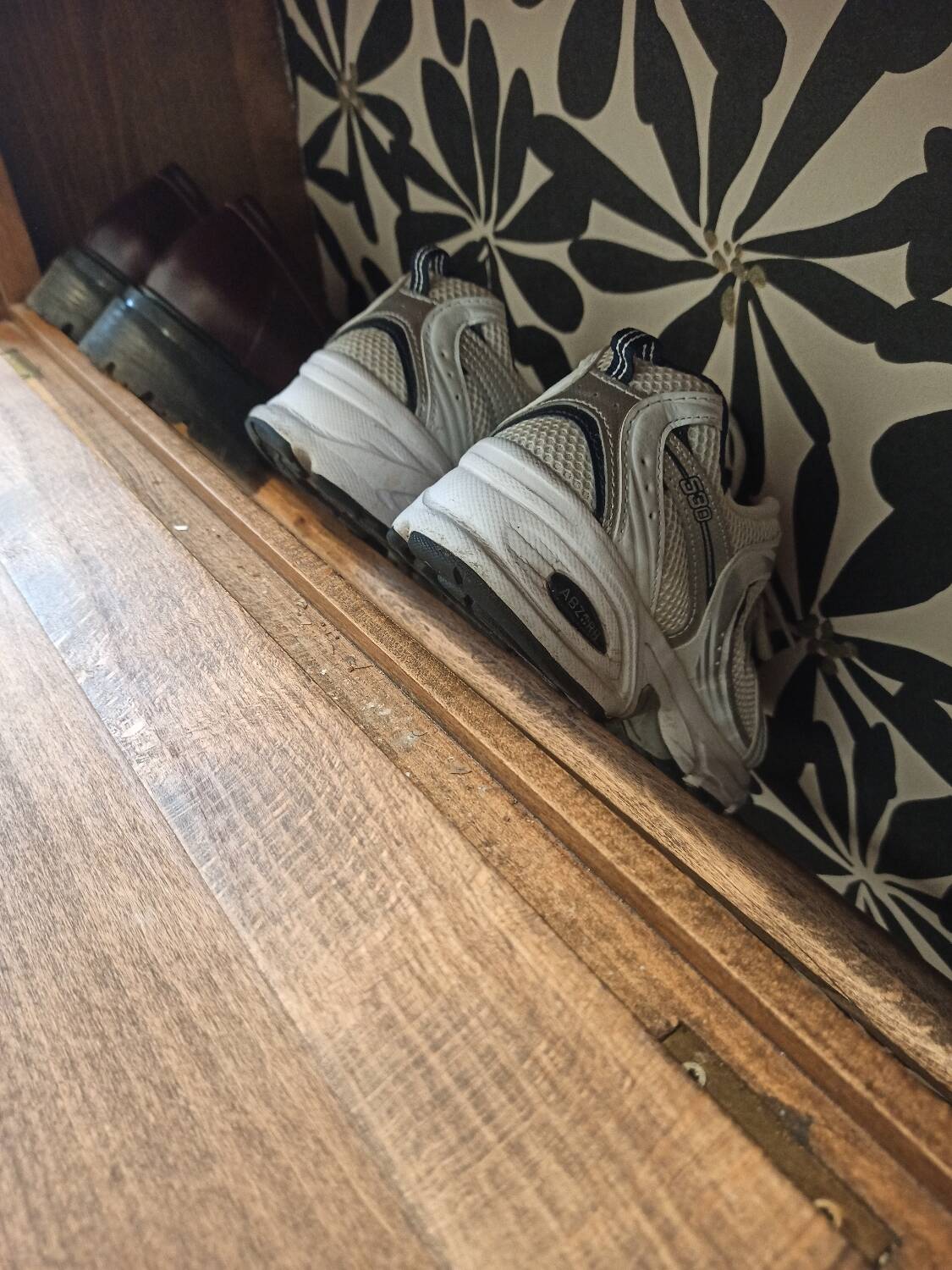 Vintage shoe cabinet