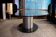 Space Age marble, glass and steel table, 1970s