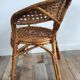 Fauteuil enfant vintage en rotin et cannage osier