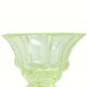 Art Deco vase, uranium glass, Poland, 1930s