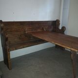 Savoyard bench with removable table
