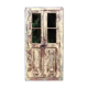 Paire magnifique de grandes portes d’obturateur antiques jaunes