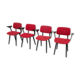 Set of four vintage Revolt chairs by Friso Kramer for Ahrend de Cirkel